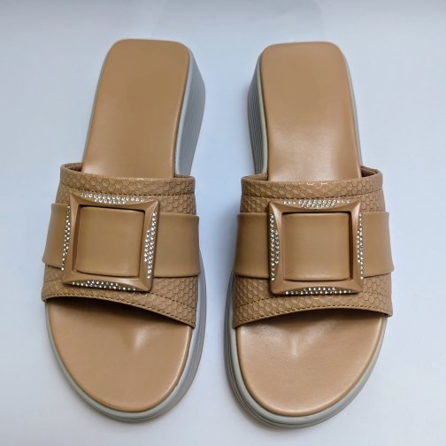 Beige Comfy Slippers - Image 2