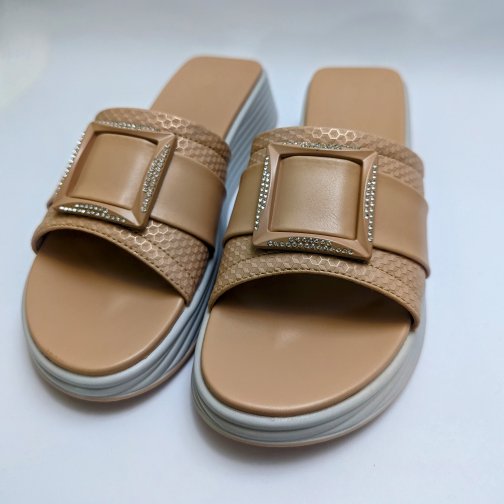 Beige Comfy Slippers - Image 3