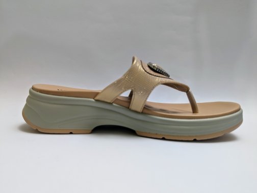 Beige Comfy Chappal - Image 4