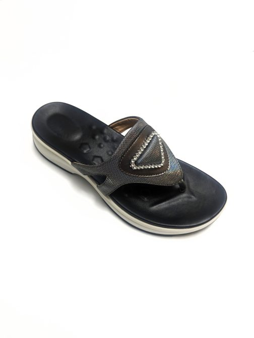 Black Comfy Chappal